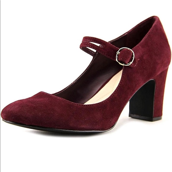 Alfani Womens Hillaree Malbec Mary Jane Pump Size 8.5 with Box - Picture 4 of 12